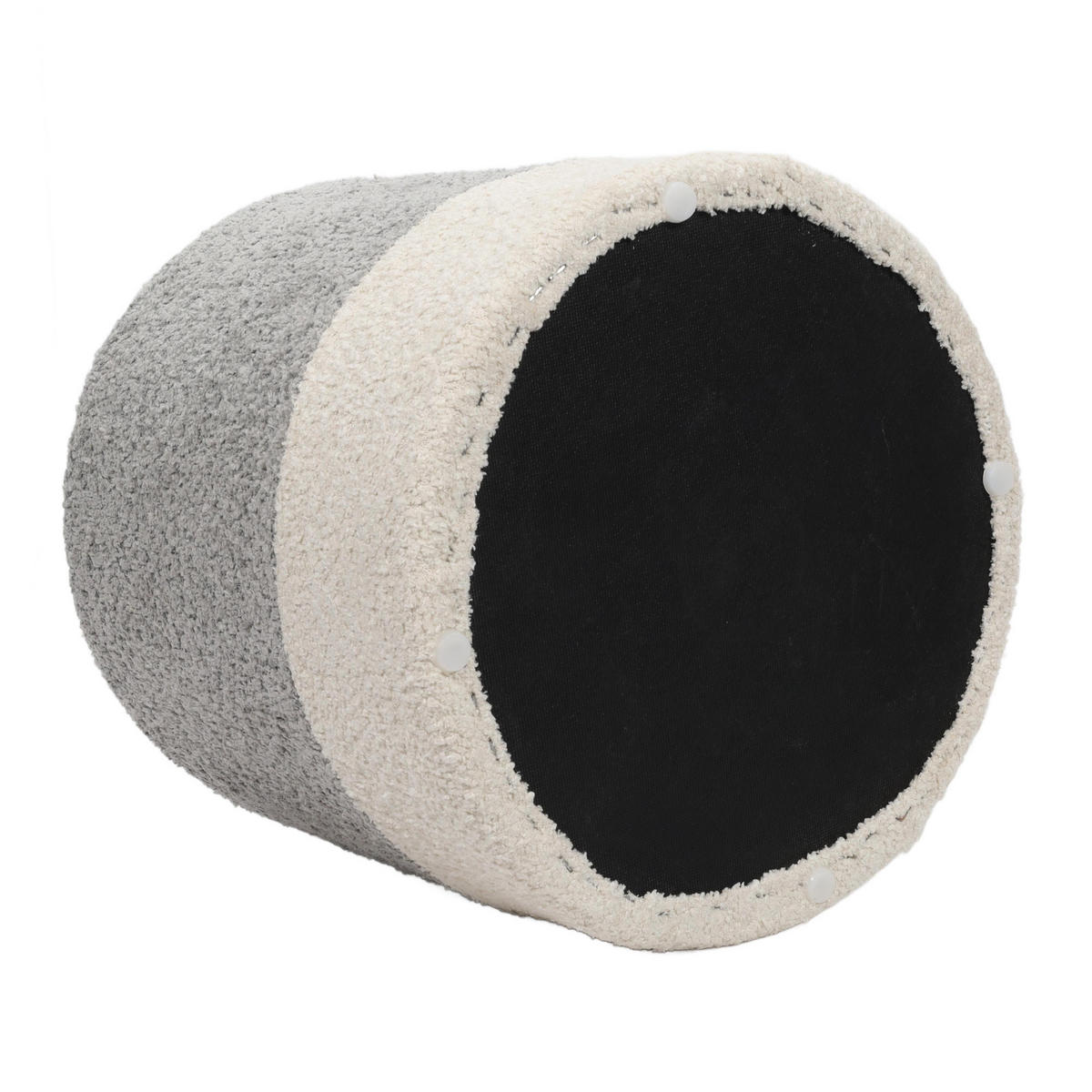 BOUCLE zweifarbig 35/35/34 cm - Grau, Textil (35/34/35cm) - Home Styling Collection