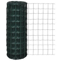 GARTENZAUN Maschendraht Gitterzaun Schweissgitter 25/1,0M - Schwarz, Metall (2500/100cm) - vidaXL