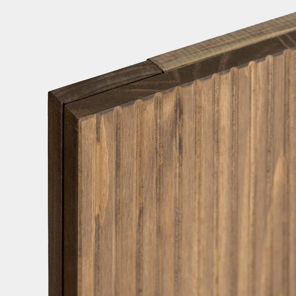 KOPFTEIL DOPPELTES Hanne Walnuss 170 cm x 75 cm - Walnussfarben, Holz (170/4cm) - Klast Home
