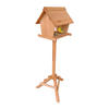VOGELFUTTERHAUS - Orange, Holz (32/107/27cm) - Relaxdays