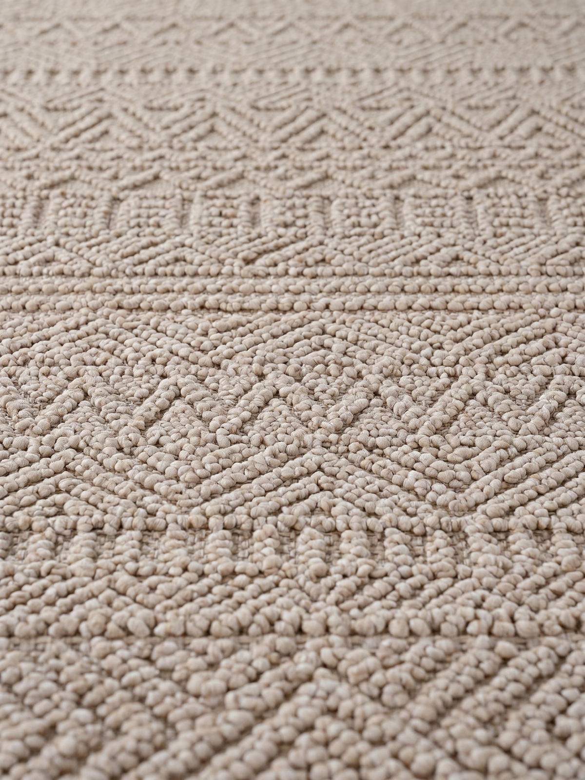 TEPPICH Flachgewebe LANGAU in Beige, mit Ethno-Streifen, 200 x 290 cm - Beige, Textil (200/290cm) - KADIMA DESIGN