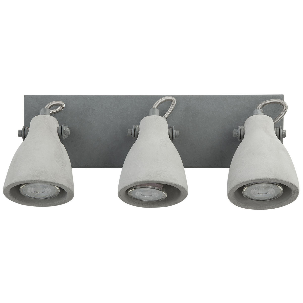 WANDLEUCHTE Mistago 36/15/10 cm - Grau, Stein (36/10/15cm) - Beliani