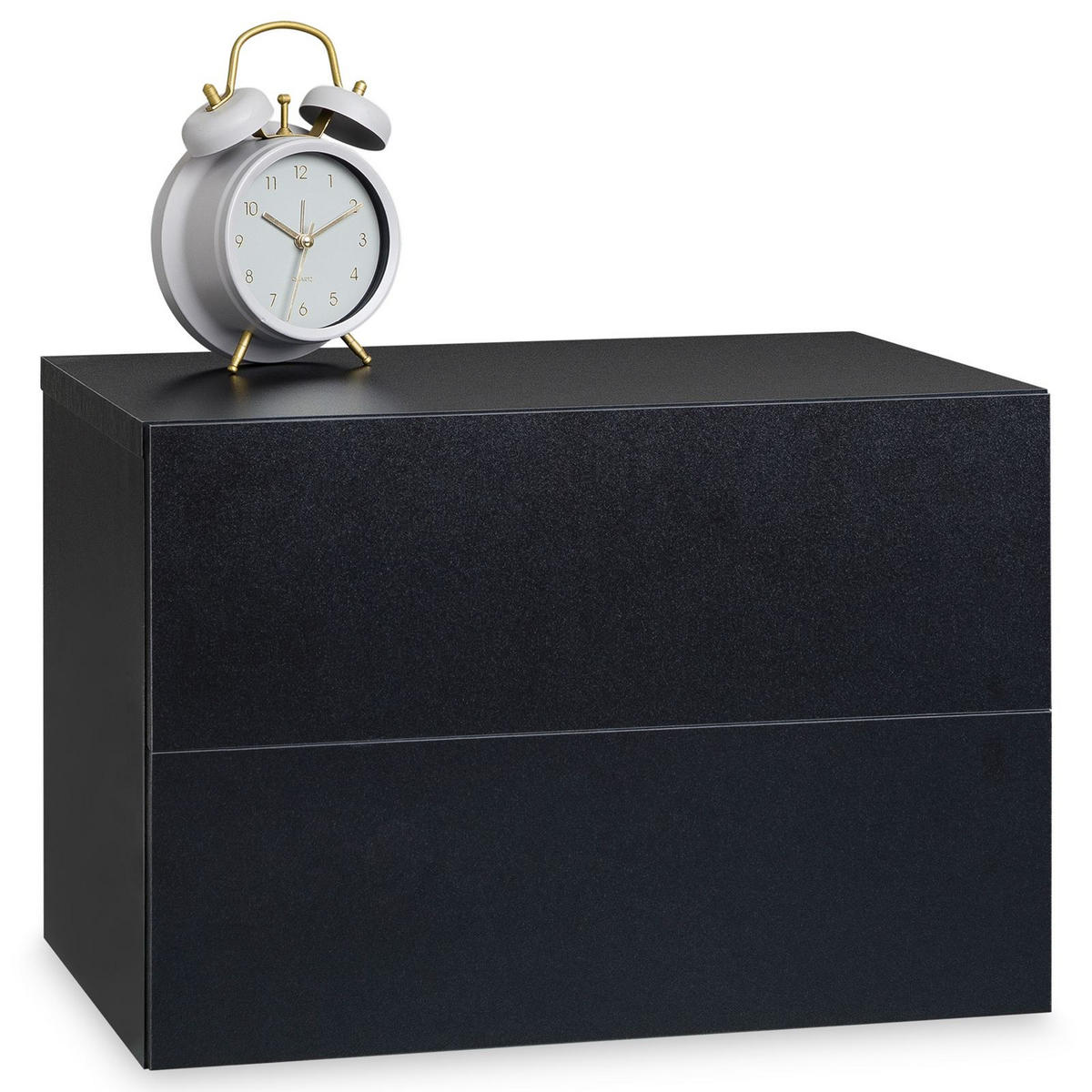 HÄNGENDER NACHTTISCH ANNI schwarz - Schwarz, Holzwerkstoff (42/29/30cm) - CARO-Möbel