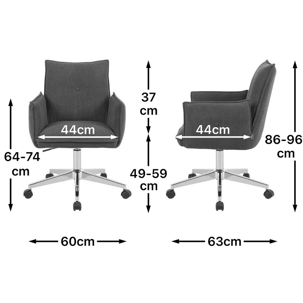 BÜROSTUHL Mika-Cleo - Chromfarben/Grün, Textil/Metall (60/85/63cm) - DUBI Möbel
