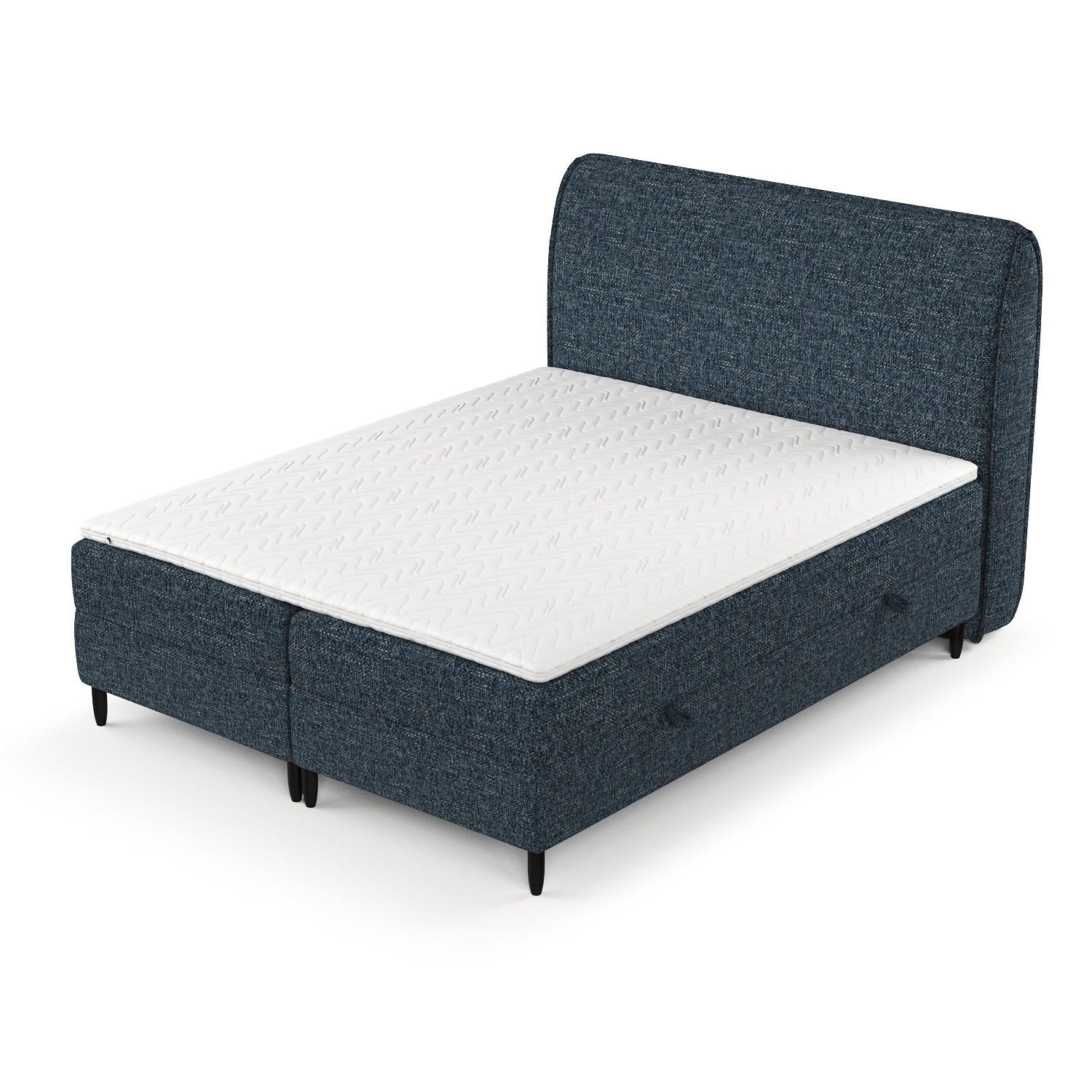 AltaBeds Boxbett Dunkelblau 200x200 cm