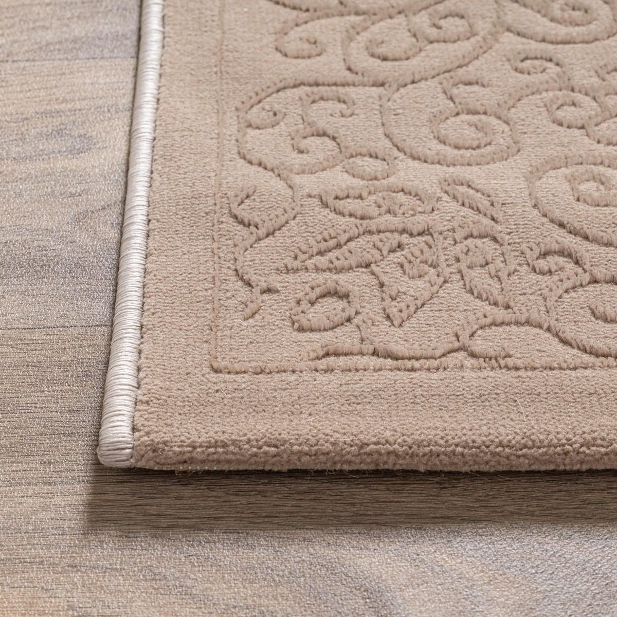TEPPICH Kurzflor ERESMA Orient-Medaillon Polyester Beige 160 x 230 cm - Beige, Textil (160/230cm) - KADIMA DESIGN