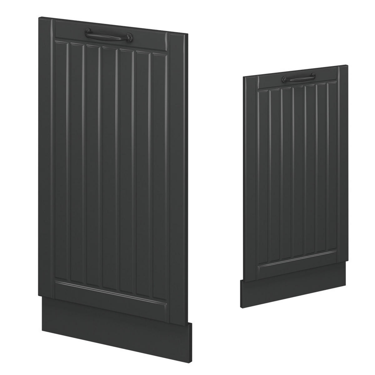 ČELNÍ PANEL MYČKY Fame-Line Tmavě šedá - tmavě šedá/antracitová, kompozitní dřevo (45/81.8/1.6cm) - Vicco