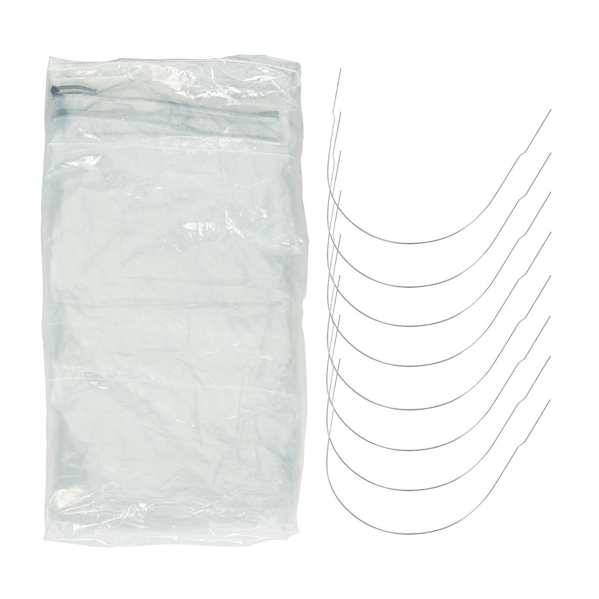 FOLIENTUNNEL - Transparent, Kunststoff/Metall (40/47/500cm) - Relaxdays
