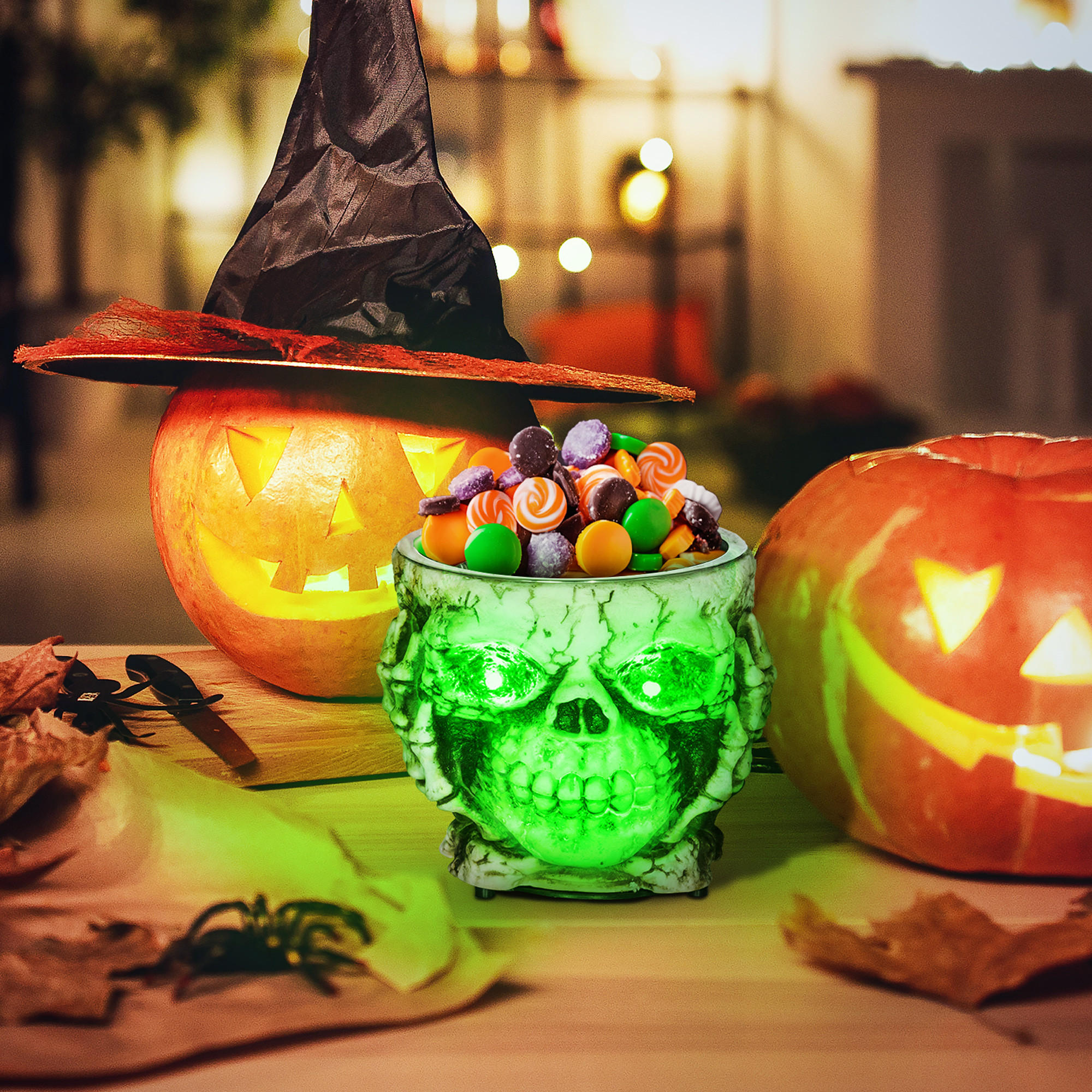 HALLOWEEN DECORATIONS - Multicolor, Kunststoff (16/14/16cm) - HOMCOM