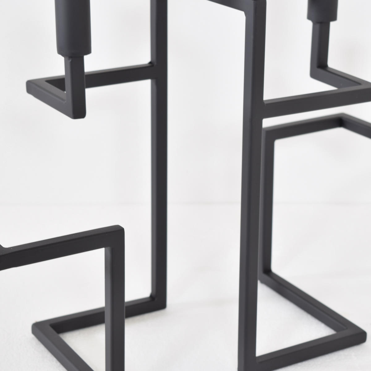 KERZENHALTER Marijke - Schwarz, Metall (15/65/20cm) - LOFT42