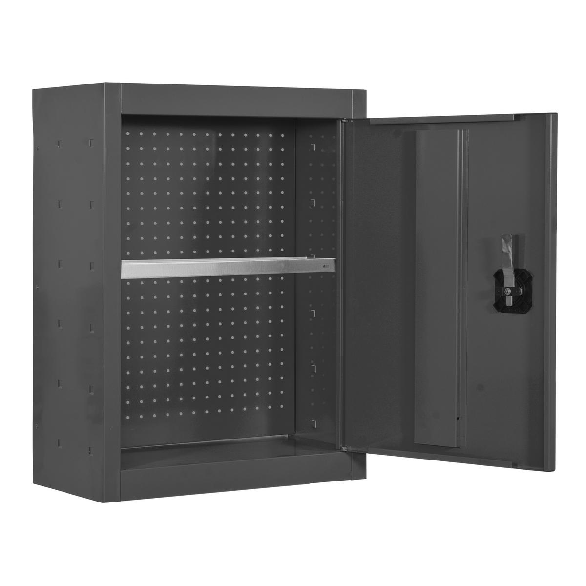 WERKZEUGSCHRANK Hängend Amego 1x Fachboden HxBxT 65x50x27,5 cm Metall Abschließbar Anthrazit - Anthrazit, Metall (50/65/27.5cm) - PROREGAL