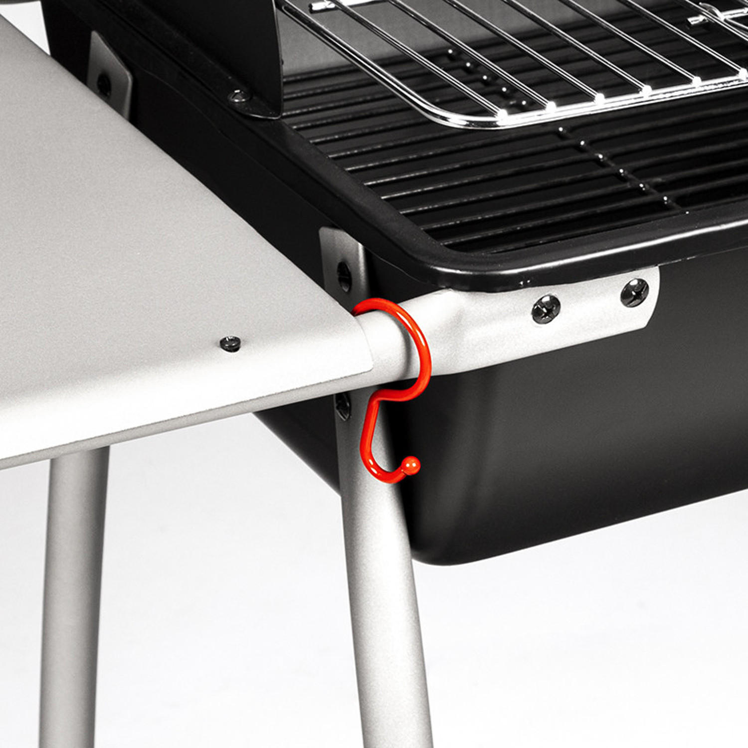 HOLZKOHLEGRILL Malaga Schwarz - Schwarz, Metall (53/94/133cm)