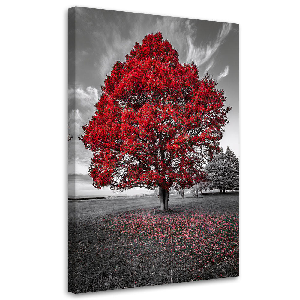 Feeby Leinwandbild Grau 40x60 cm