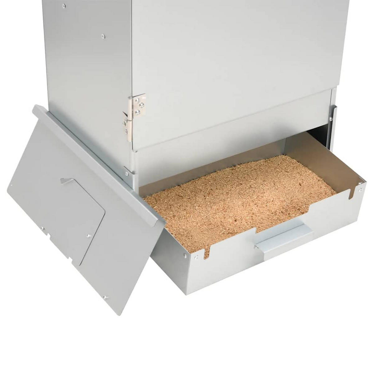 RÄUCHEROFEN Mit Kaltrauchgenerator Verzinkter Stahl - Silberfarben, Metall (44.5/110/29cm) - vidaXL