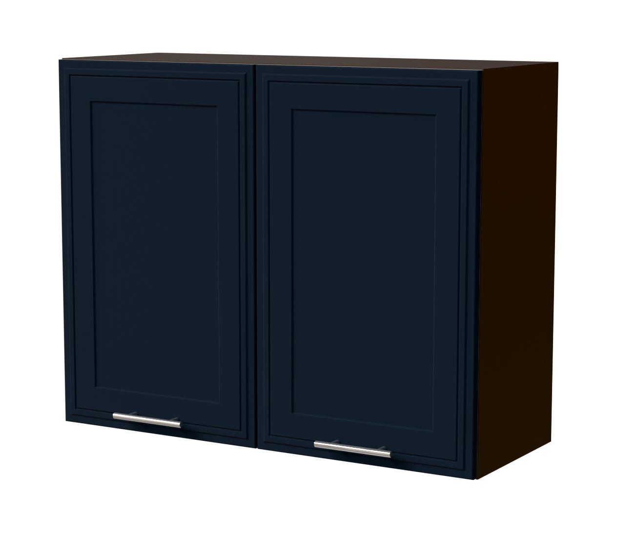 HÄNGESCHRANK Salo W3/90 Lava / Indigo Matt 90 / 32,5 / 72cm - Dunkelgrau/Dunkelblau, Holz/Holzwerkstoff (90/72/32.5cm) - Feldmann-Wohnen