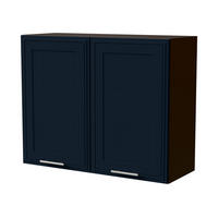 HÄNGESCHRANK Salo W3/90 Lava / Indigo Matt 90 / 32,5 / 72cm - Dunkelgrau/Dunkelblau, Holz/Holzwerkstoff (90/72/32.5cm) - Feldmann-Wohnen