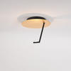 LED-WAND-/DECKENLAMPE Hook Blattgold Ø 30cm - Goldfarben, Metall (30/30/25cm) - s.luce