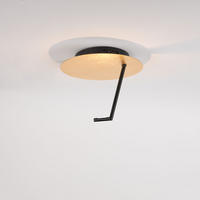 LED-WAND-/DECKENLAMPE Hook Blattgold Ø 30cm - Goldfarben, Metall (30/30/25cm) - s.luce