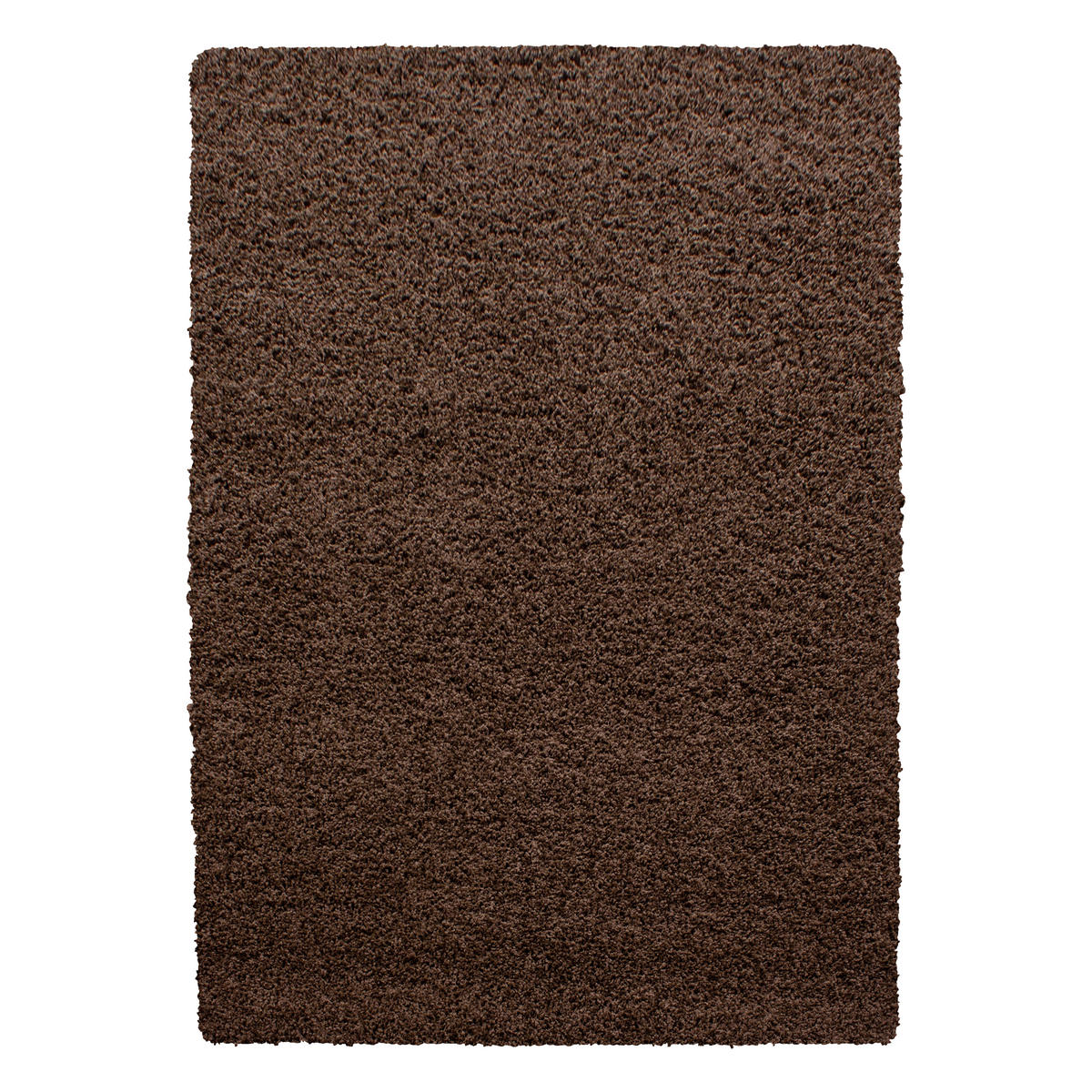 TEPPICH Hochflor Unifarben Polypropylen Wohnzimmer Shaggy Braun Rechteckig 160x230 - Braun, Textil (160/230cm) - KADIMA DESIGN