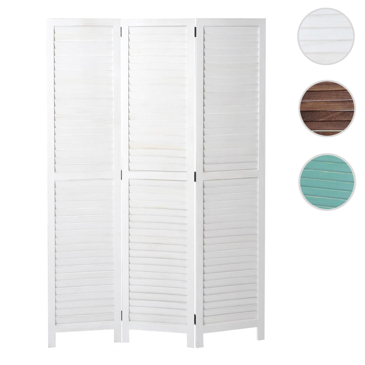 PARAVENT Weiß - Weiß, Holz (120/170/2cm) - MCW