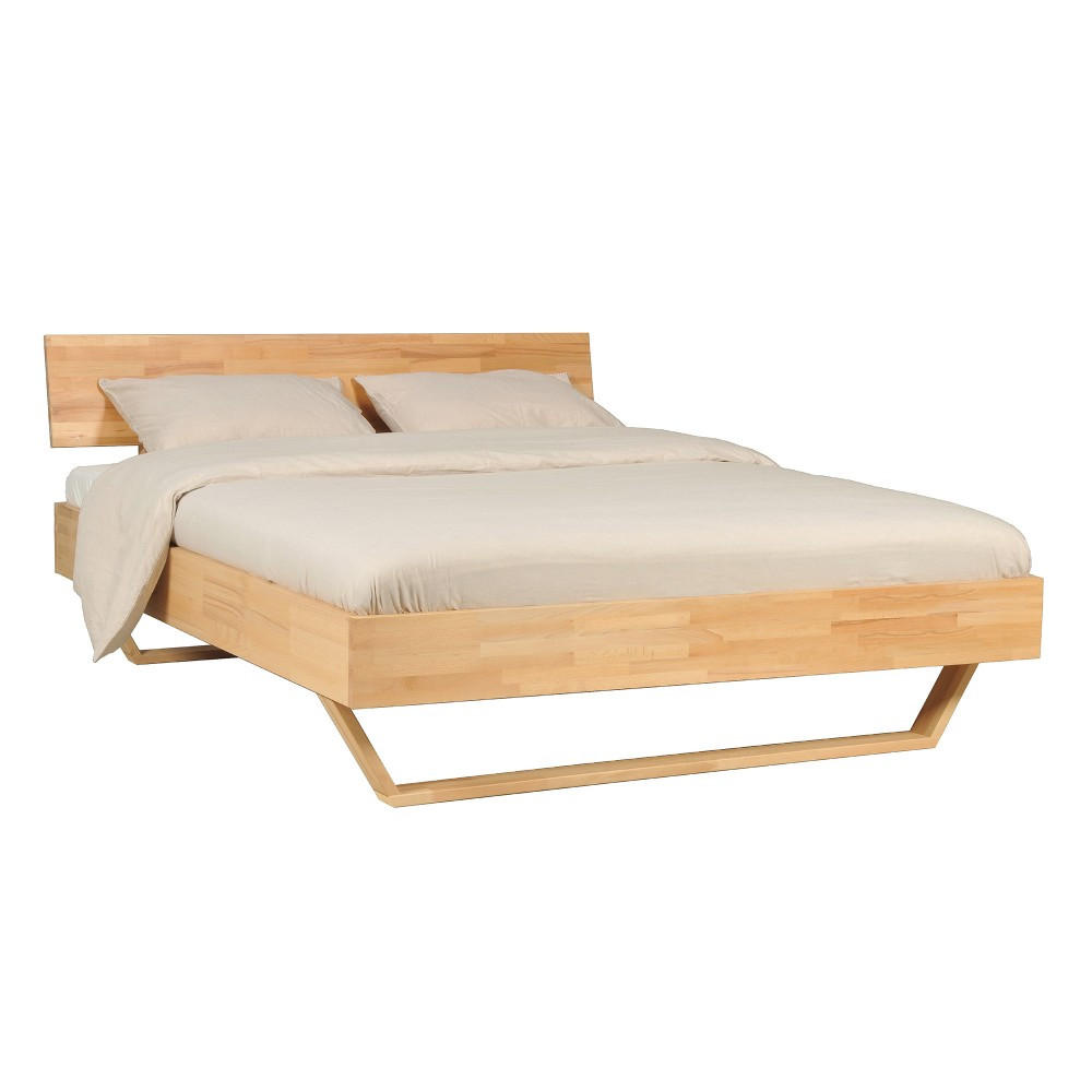 BETT TAO / 160x200 cm , Buche massiv geölt - Buchefarben, Holz (160/200cm) - Weber Industries