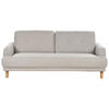 3-SITZER-SOFA Stoff taupe Tuve - Hellbraun/Beige, Textil (199/85/90cm) - Beliani