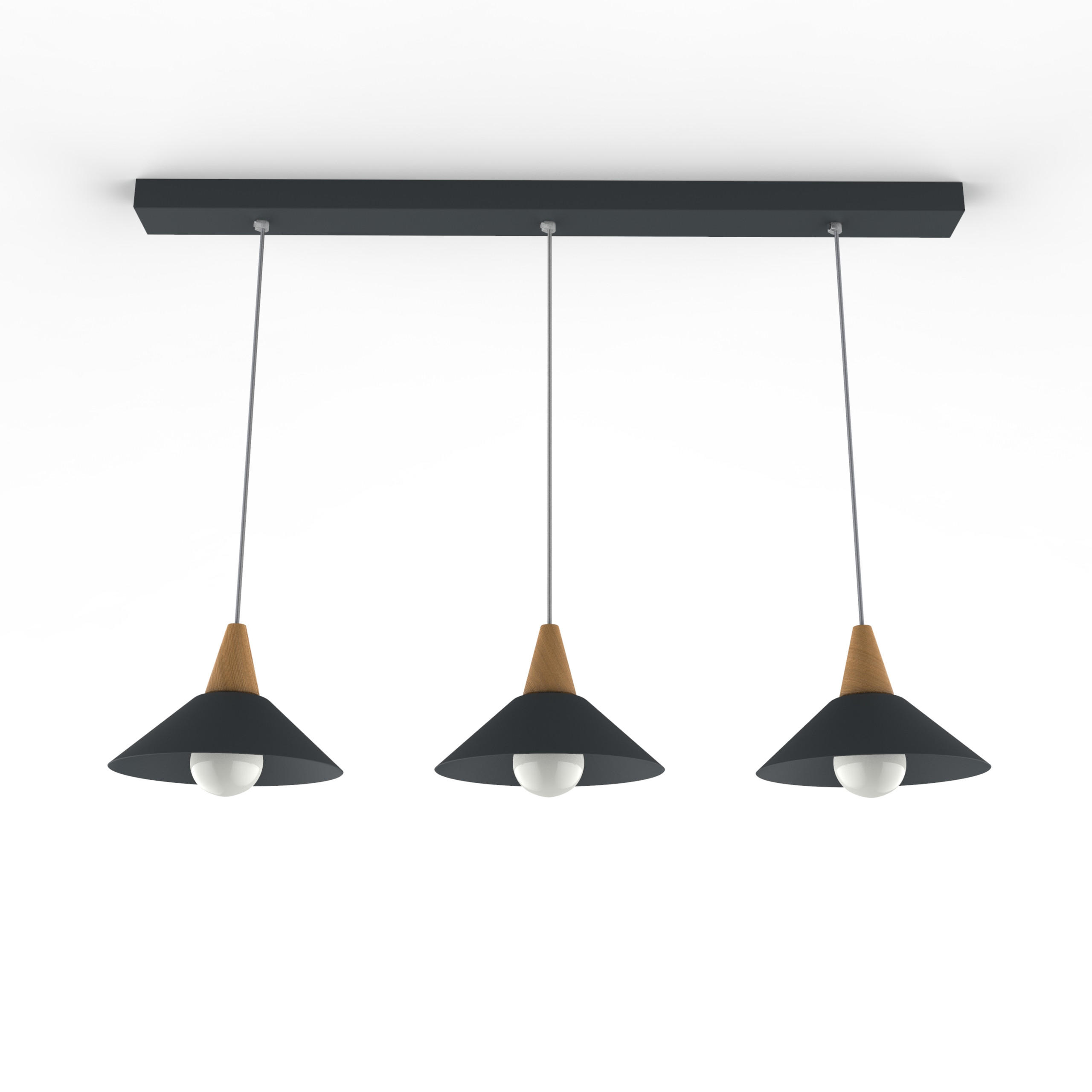 HÄNGELEUCHTE - Anthrazit, Metall (25/100/16cm) - Lumicom