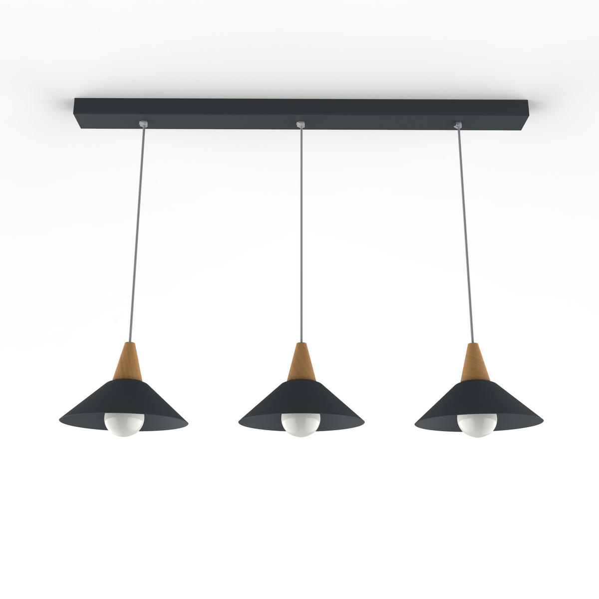 HÄNGELEUCHTE - Anthrazit, Metall (25/100/16cm) - Lumicom