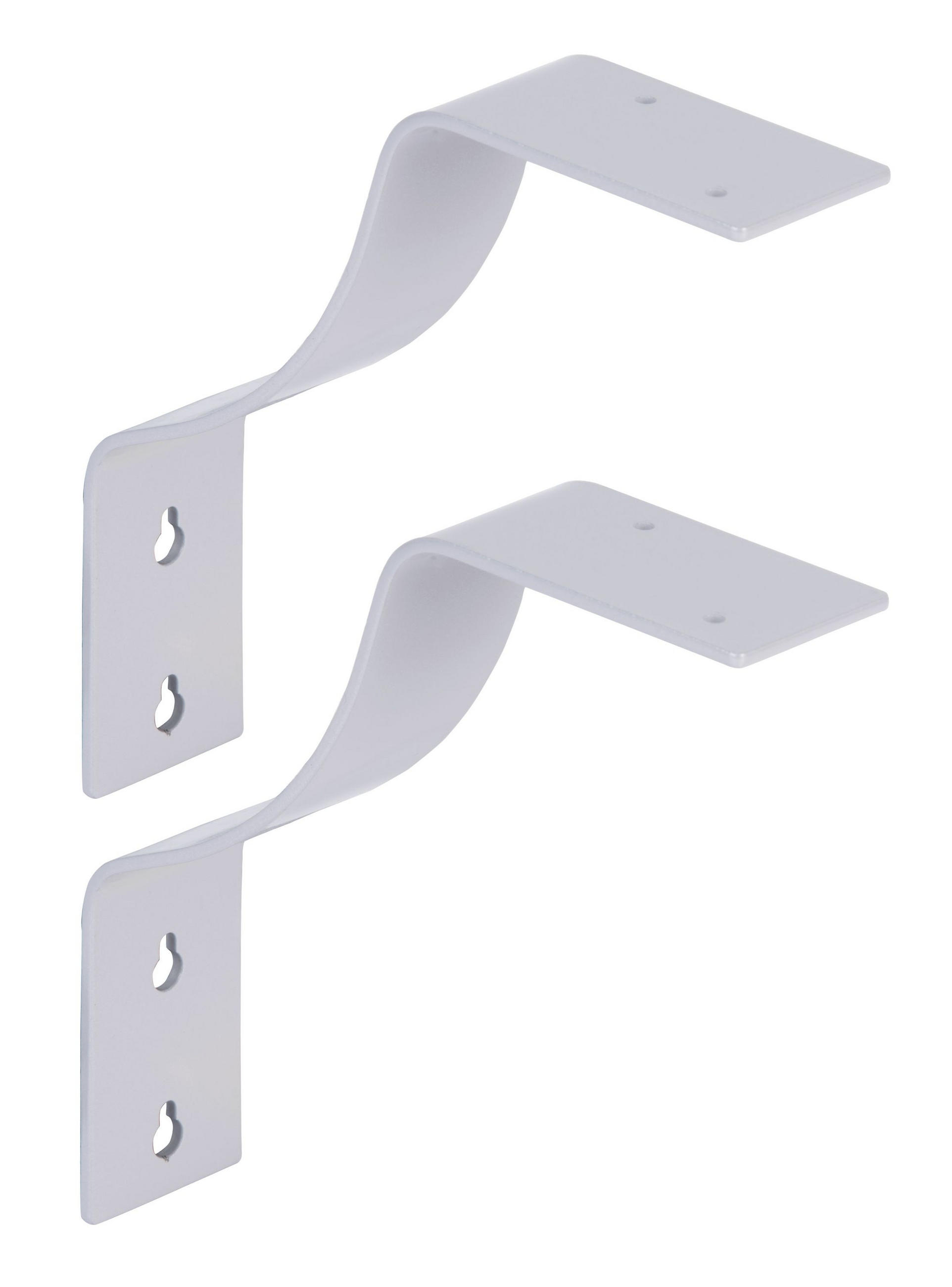 REGALATRÄGER als 2er Set Rico, Stahl in verschiedenen Trendfarben - Grau, Metall (4.5/18/18cm) - Alberts