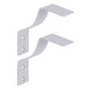 REGALATRÄGER als 2er Set Rico, Stahl in verschiedenen Trendfarben - Grau, Metall (4.5/18/18cm) - Alberts
