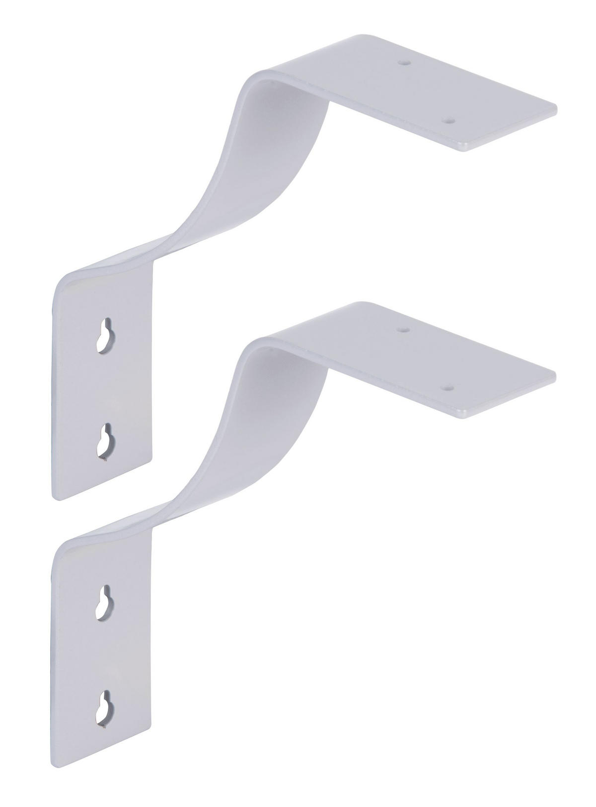 REGALATRÄGER als 2er Set Rico, Stahl in verschiedenen Trendfarben - Grau, Metall (4.5/18/18cm) - Alberts