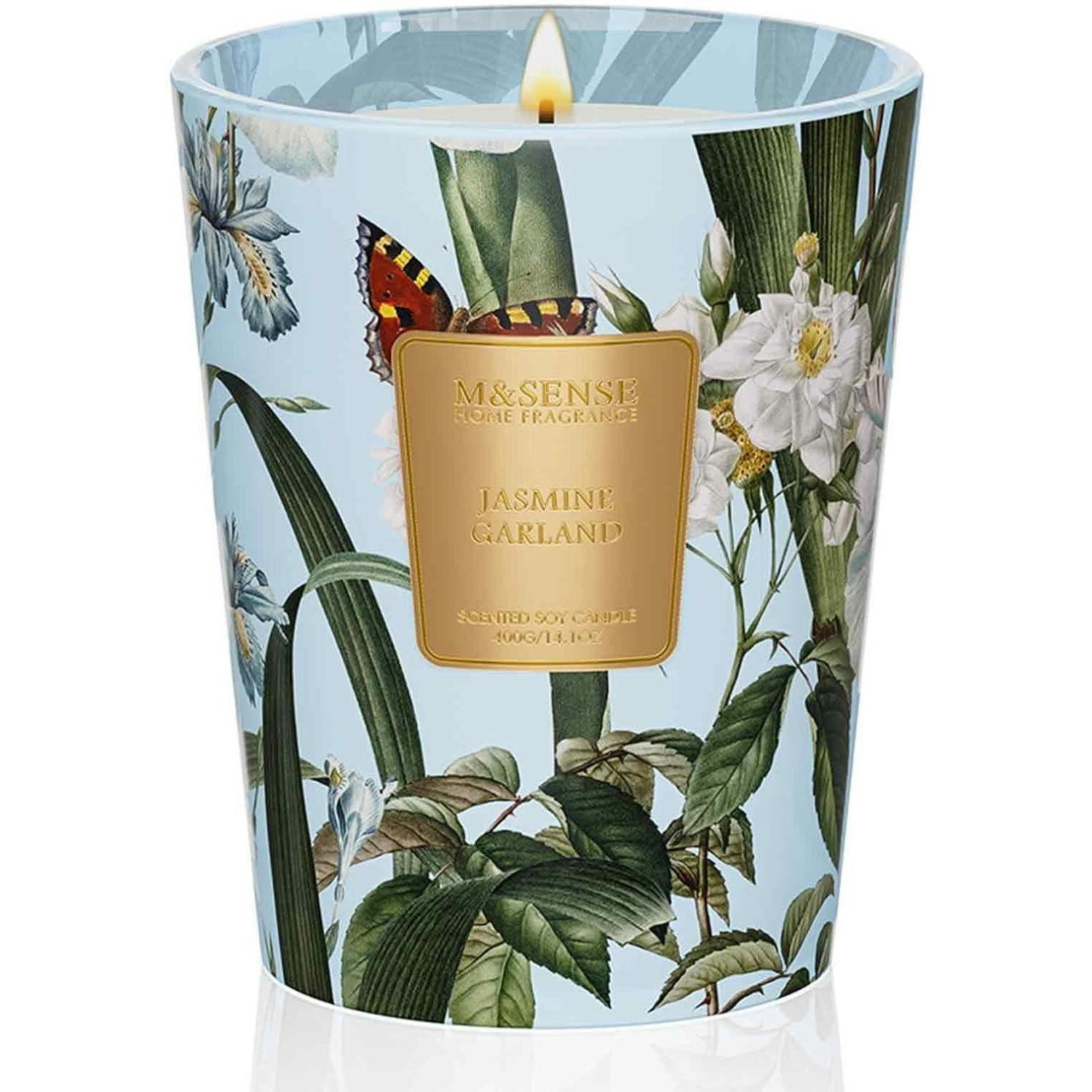 DUFTKERZE Jasmin 400 g Sojawachskerze 75 Std. Brenndauer - Multicolor, Paraffin (12.7cm)