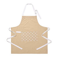 KOCHSCHÜRZE Sterne, 100% Baumwolle - Beige, Textil (80/85cm) - Homescapes