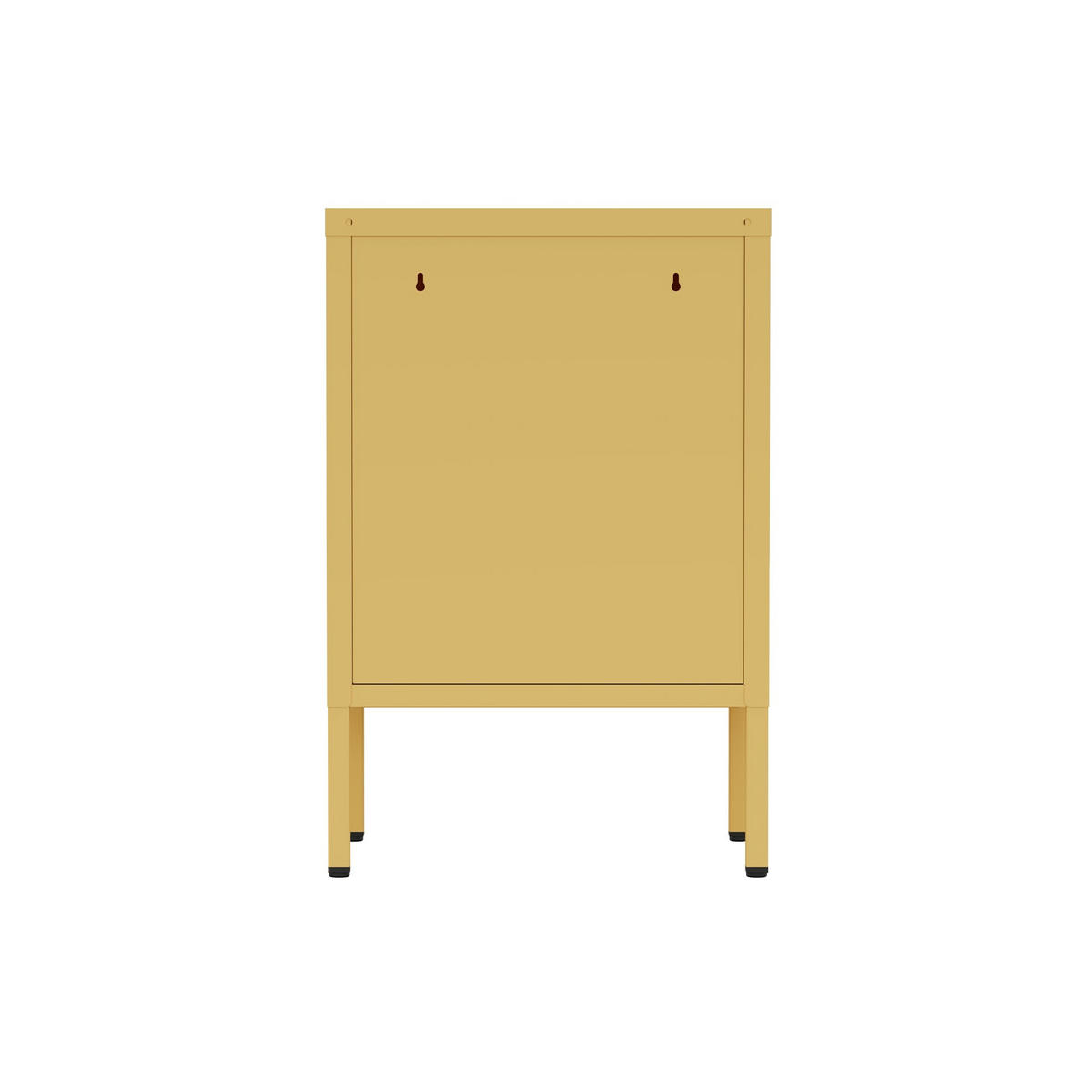 NACHTSCHRANK 2 Ablagen Gelb 40/35/60 - Gelb, Metall (40/60/35cm) - Mobili Rebecca