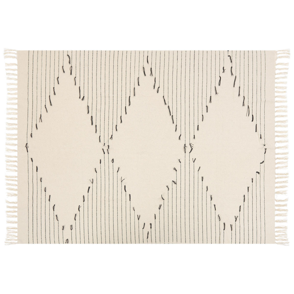 DECKE Helles Beige Uluyol 130/170 cm - Beige, Naturmaterialien/Textil (130/170cm) - Beliani