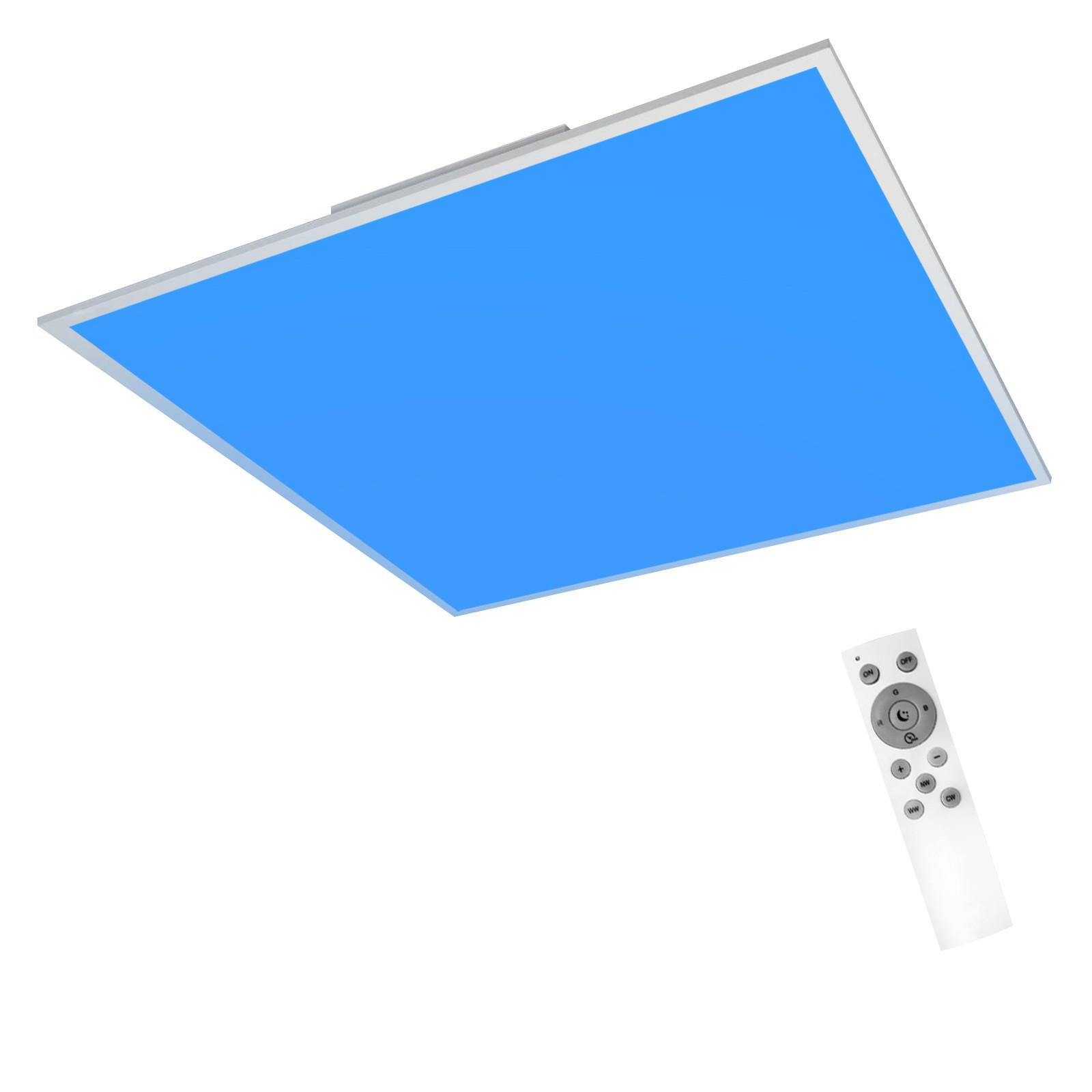 Thumbnail - Nettlife Led-Deckenleuchte, Weiß, Kunststoff, Quadratisch, 45x6.5x45 cm, Lampen & Leuchten, LED Beleuchtung, LED-Deckenl...