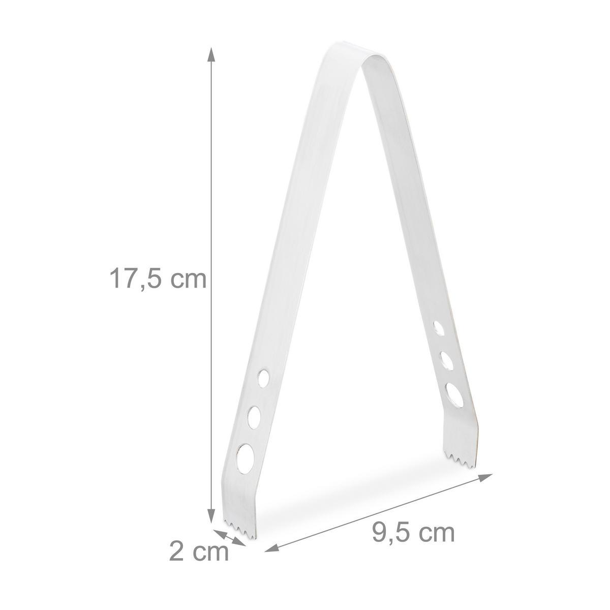 PANIERSTRASSE - Silberfarben, Metall (23/17/4cm) - Relaxdays