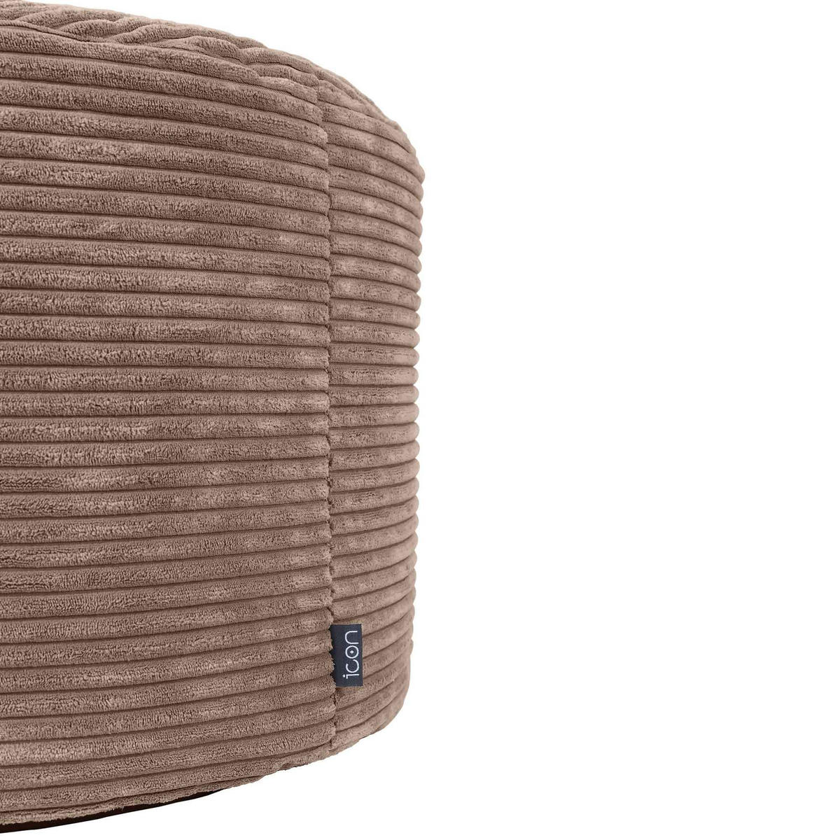 SITZPOUF Rund Milano - Mokka, Textil (55/35/55cm) - icon
