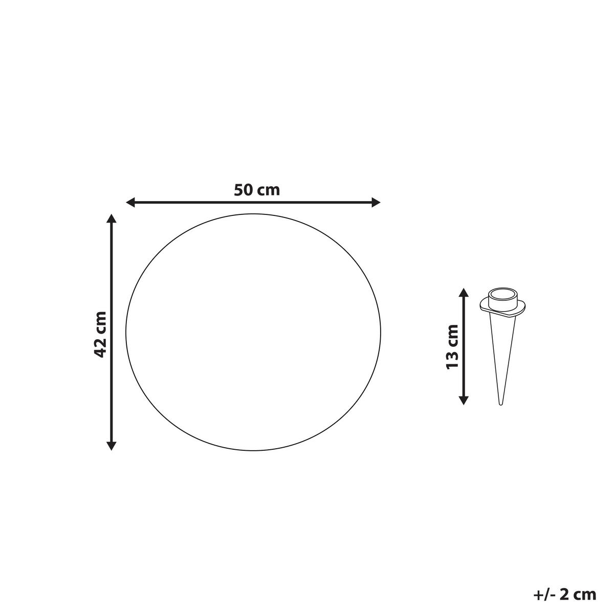 LED- KUGELLEUCHTE Weiß Jocoy - Weiß, Kunststoff (50/50/42cm) - Beliani