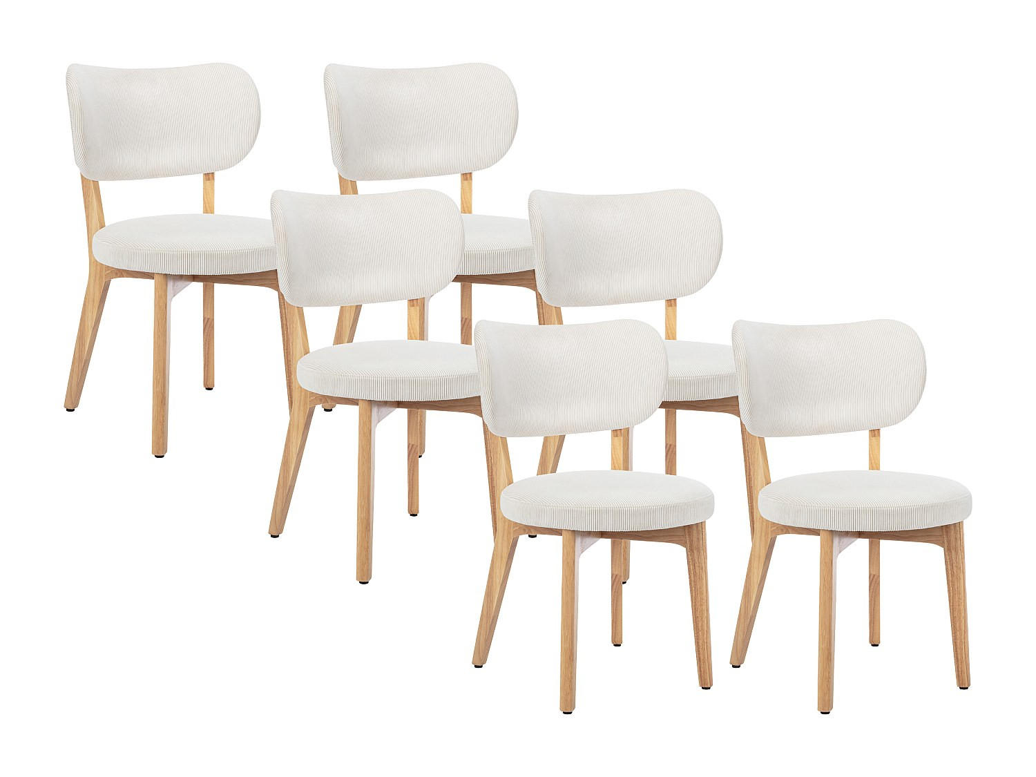 Vente-Unique Stuhl Weiß 51x82.5x57 cm