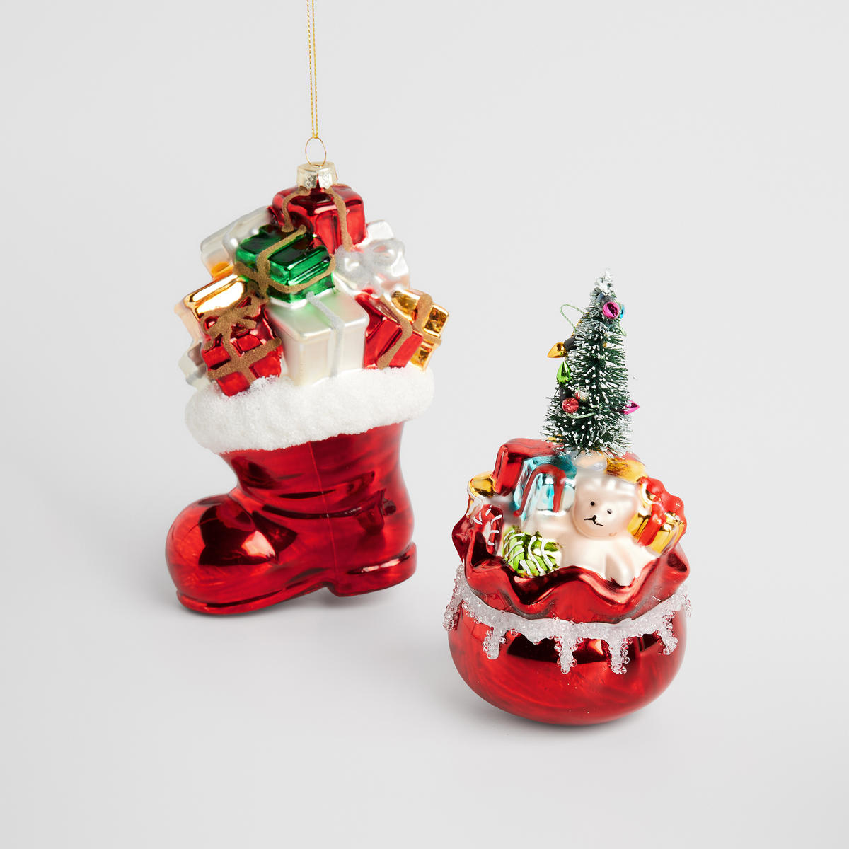 WEIHNACHTSKUGEL Glas SOKIS, 8x15 cm, Rot, Christbaumkugeln, Weihnachtsdeko Xmas, Christmas Deko - Rot, Glas (8/8/15cm) - home&you