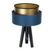 TISCHLAMPE Blau 30/45 cm - Goldfarben, Kunststoff (30/0.7/45cm) - ONZENO