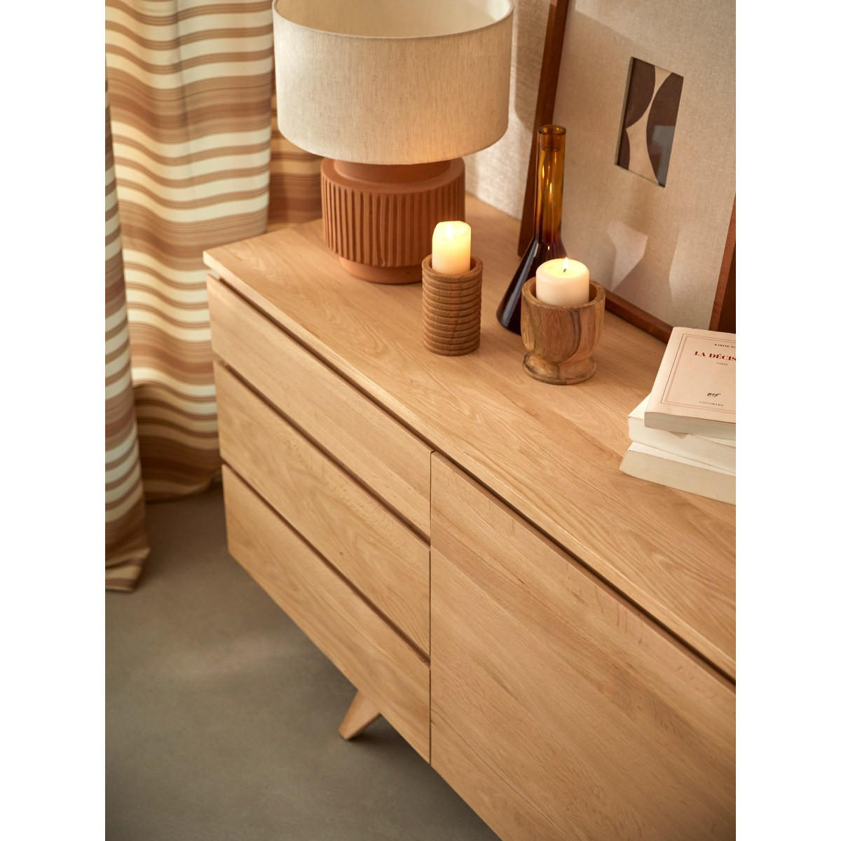 SIDEBOARD Esmée Natur aus Eiche - Naturfarben, Holz (177/76/45cm) - Tikamoon