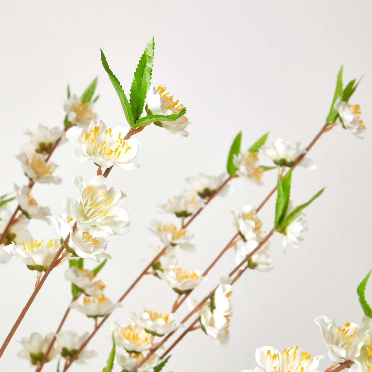 KUNSTBAUM Blüten creme, 135 cm - Creme, Kunststoff (135cm) - Homescapes