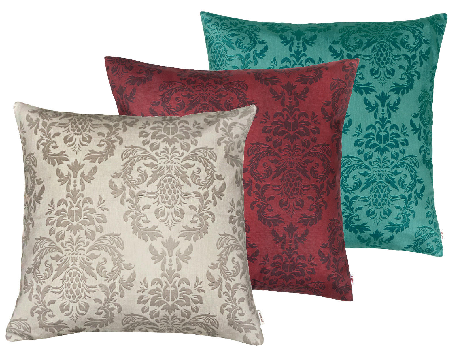 KISSENNHÜLLE Epoche karmin-rot 60/60 cm - Dunkelrot, Textil (60/60cm) - beties Heimtextil