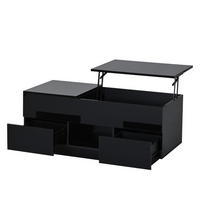 COUCHTISCH Schwarz - Schwarz, Holzwerkstoff (100/45/43cm)