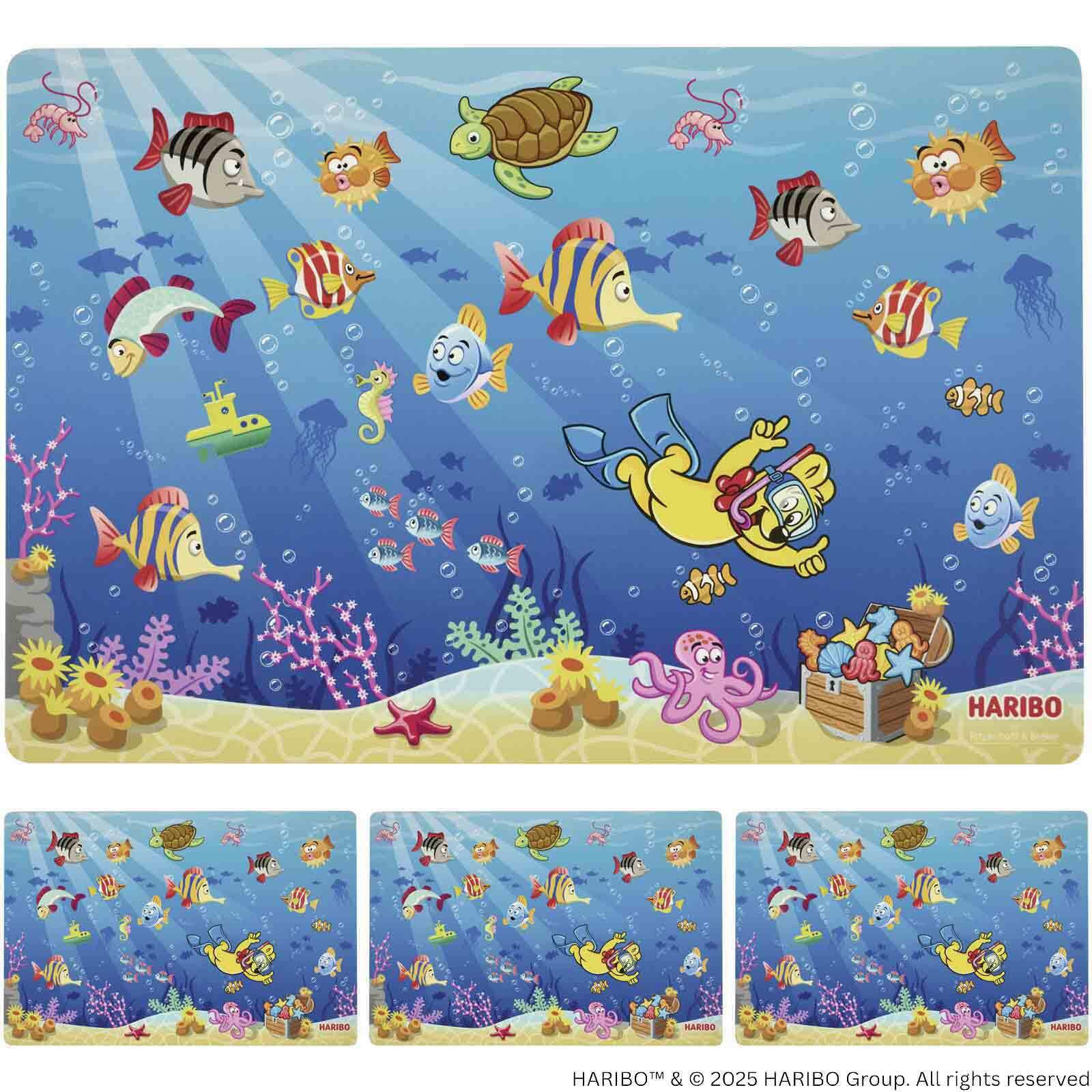 TISCHSETS Haribo Seaworld blau 45 x 30 cm - Blau, Kunststoff (45/30/0.1cm) - Ritzenhoff Breker