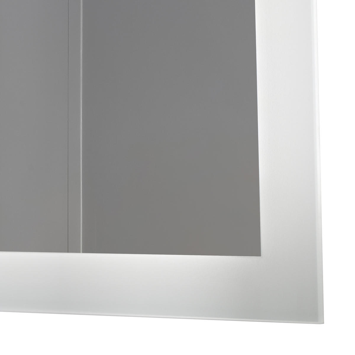 BADEZIMMERSPIEGEL Scafa - Weiß, Glas/Metall (45/60/3cm) - pro.tec