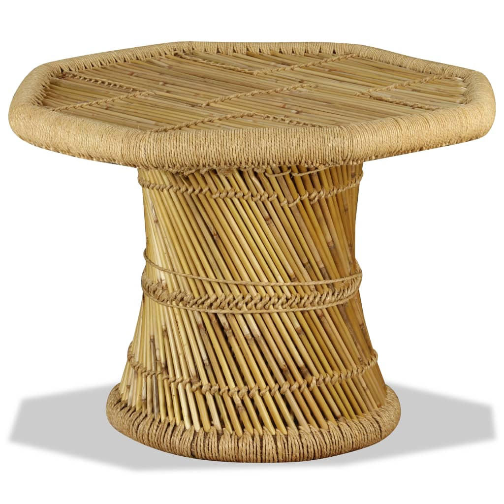 COUCHTISCH Bambus Achteckig 60x60x45 cm - Braun, Holz (60/60/45cm) - furnicato