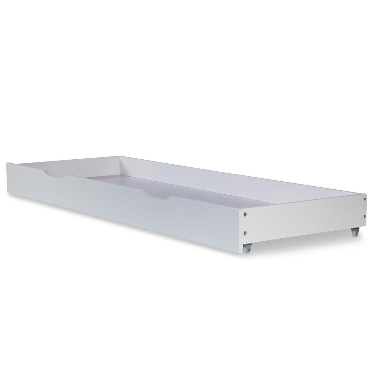 HOLZBETT mit Stauraum 140/200 cm weiß - Weiß, Holz (140/200cm) - Homestyle4u